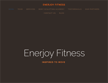 Tablet Screenshot of enerjoyfitness.com